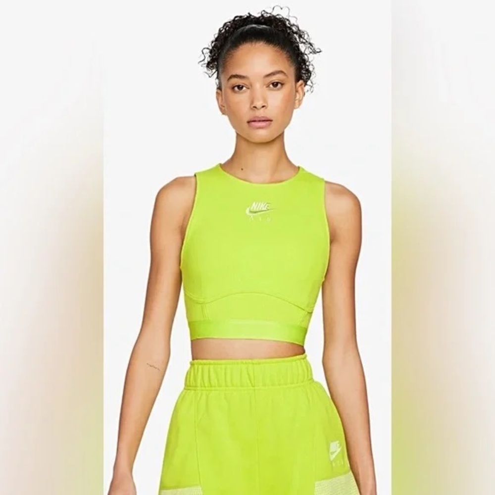 Nike Women’s corset style Tank Top – Size M (neon green)